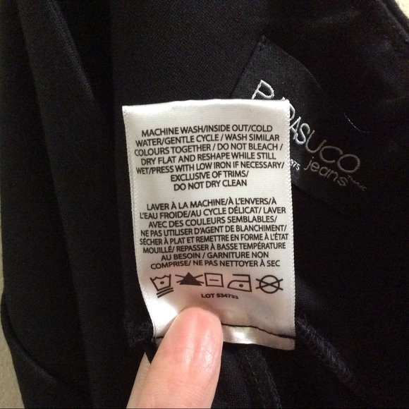 NWOT Parasuco Jeans black leggings - Picture 7 of 7
